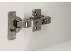 Held Möbel Küchen-Kühlschrankumbauschrank 60 cm Hochglanz Weiß/Weiß