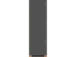 Held Möbel Küchen-Kühlschr.umbau Sorrento 60x200x60cm Nische Anthra.-WotanEiche