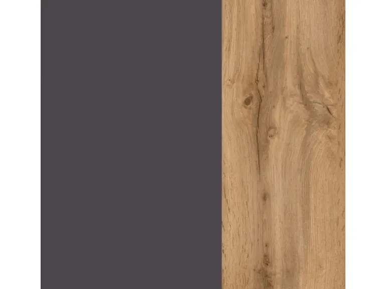 Held Möbel Küchen-Kühlschr.umbau Sorrento 60x200x60cm Nische Anthra.-WotanEiche