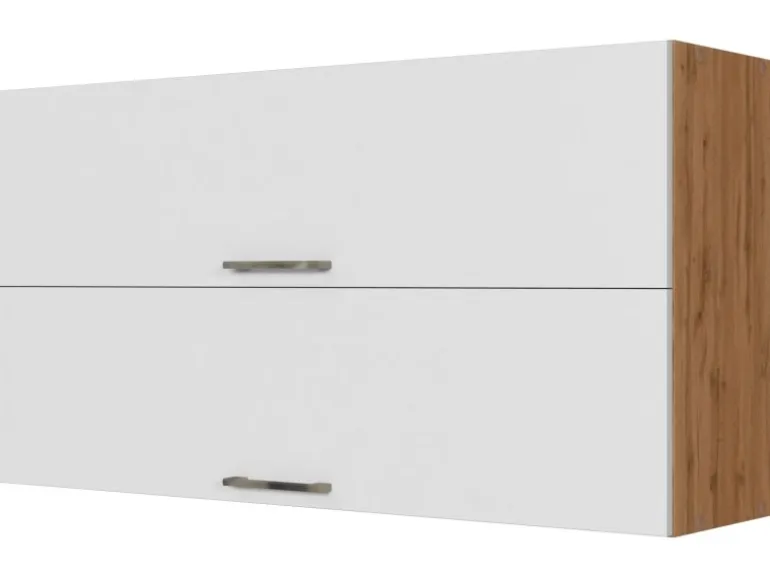 Held Möbel Küchen-Klapphängeschrank Sorrento BxHxT 110x 57x 34cm Weiß-Wotaneiche