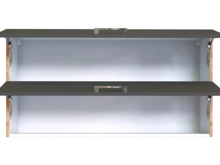 Held Möbel Küchen-Klapphängeschrank Sorrento B110xH57xT34cm Anthra.-WotanEiche