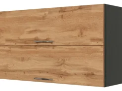 Held Möbel Küchen-Klapphängeschrank Sorrento BxHxT 100x57x34cm Wotaneiche-Grafit