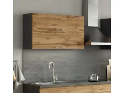 Held Möbel Küchen-Klapphängeschrank Sorrento BxHxT 100x57x34cm Wotaneiche-Grafit