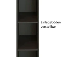 Held Möbel Küchenregal Sorrento BxHxT 30 x 200 x 60 cm 4 Einlegeböden Grafit