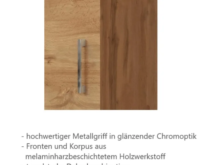 Held Möbel Küchen-Unterschrank Sorrento 100x85x60cm 2 Tür. 2Schubk.+Boden Wotan.