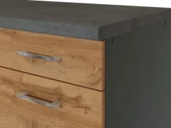 Held Möbel Küchen-Unterschrank Sorrento 100x85x60cm 2 Schub.  Wotan.-Graf.