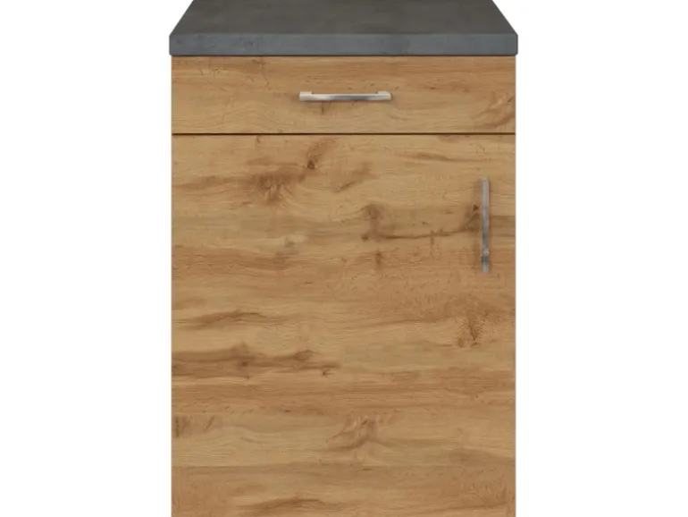 Held Möbel Küchen-Unterschrank Sorrento 50x85x60cm 1 Auszug WotanEiche