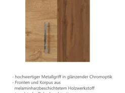 Held Möbel Küchen-Unterschrank Sorrento 50x85x60cm 1 Auszug WotanEiche