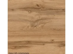 Held Möbel Küchenunterschrank Turin 60 cm 1 Tür 1 Schublade Graphit/Wotaneiche