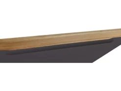 Held Möbel Küchenunterschrank Turin 60 cm 1 Tür 1 Schublade Graphit/Wotaneiche