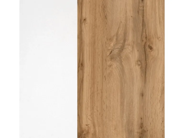 Held Möbel Küchenzeile 330 cm Matt Weiß-Wotaneiche