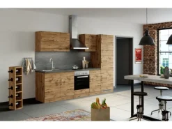 Held Möbel Küchenzeile Sorrento 270 cm Wotaneiche-Wotaneiche