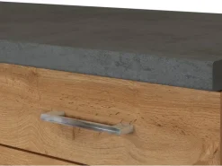 Held Möbel Küchenzeile Sorrento 210 cm Wotaneiche-Grafit Winkel