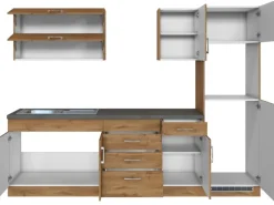 Held Möbel Küchenzeile Sorrento 270 cm Wotaneiche ohne E-Geräte