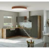 Held Möbel Küchenzeile Sorrento 210/ 270 cm  Anthrazit-Wotaneiche Winkel