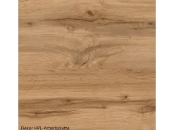 Held Möbel Küchenzeile Sorrento 210/ 270 cm  Anthrazit-Wotaneiche Winkel