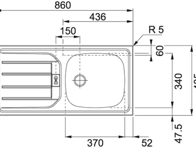 Held Möbel Küchenzeile Sorrento 210/ 270 cm Wotaneiche-Grafit o. E-Geräte Winkel