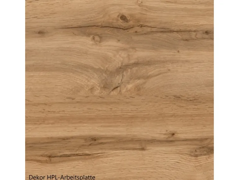 Held Möbel Küchenzeile Sorrento 210 cm Anthrazit-Wotaneiche