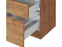 Held Möbel Küchenzeile Sorrento 270 cm Wotaneiche-Wotaneiche ohne E-Geräte