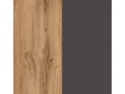 Held Möbel Winkelküche Turin 300 x 240 cm Wotaneiche-Graphit ohne E-Geräte