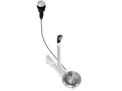 Helika Einbauspüle Esta 47 cm x 44 cm Schwarz inkl. Druckknopfventil