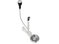 Helika Einbauspüle Esta 56 cm x 46 cm Schwarz inkl. Druckknopfventil