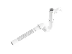 Helika Einbauspüle Forma 43 cm x 46 cm Weiß inkl. Manuellem Ventil