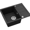 Helika Einbauspüle Granitverbundstoff  62 cm x 50 cm Schwarz