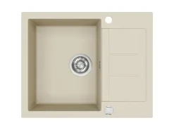 Helika Einbauspüle Granitverbundstoff 62 cm x 50 cm Elfenbein