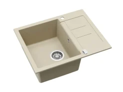 Helika Einbauspüle Granitverbundstoff  62 cm x 50 cm Elfenbein