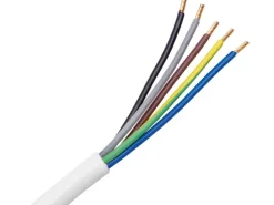 Herdanschlusskabel H05VV-F 5 m Weiß