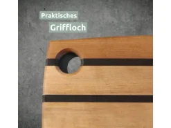 holz4home Küchenbrett Schneidbrett aus Birke Handarbeit