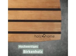 holz4home Küchenbrett Schneidbrett aus Birke Handarbeit