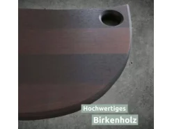 holz4home Küchenbrett Servierbrett Dunkel
