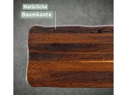 holz4home La Madera Schneidebrett Basic aus Eiche Dunkel