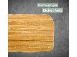 holz4home La Madera Schneidebrett Premium aus Eiche Steakbrett Küchenbrett Hell