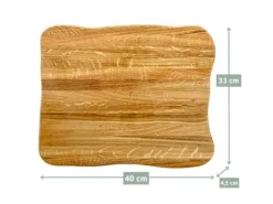 holz4home La Madera Schneidebrett Top aus Eiche Hell