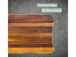 holz4home La Madera Schneidebrett Top aus Eiche Dunkel