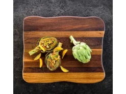 holz4home La Madera Schneidebrett Top aus Eiche Dunkel