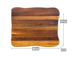 holz4home La Madera Schneidebrett Top aus Eiche Dunkel