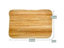 holz4home La Madera Steakbrett Master aus Eiche Hell