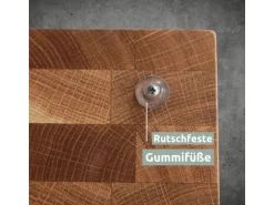 holz4home Premium Schneidebrett Set Stirnholz aus Eiche