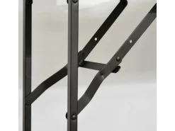 HOMCOM Küchenwagen mit Klappbarer Tischplatte Rustikal-Braun 118 x 36,5 x 82cm