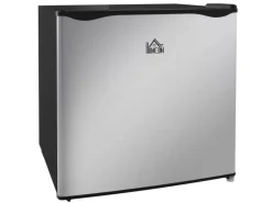 HOMCOM Mini Gefrierschrank  Stahl Kunststoff Silber 47L x 44,2B x 48,8H cm