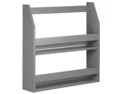 Homestyle4u Wandregal Grau Hängeregal Küchenregal Bücherregal Regal Holz