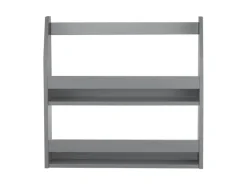 Homestyle4u Wandregal Grau Hängeregal Küchenregal Bücherregal Regal Holz