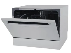 homeX Tischgeschirrspüler Mini Geschirrspüler mit 6 Programmen 6 Maßgedecke Aquastop GST6AE-S