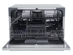 homeX Tischgeschirrspüler Mini Geschirrspüler mit 6 Programmen 6 Maßgedecke Aquastop GST6AE-S