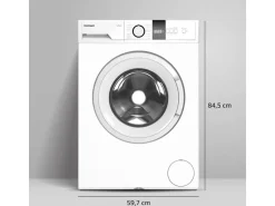 homeX Waschmaschine 7kg 1200 U/Min Inverter Motor AquaStop Schontrommel 15 Programme WF712B-W