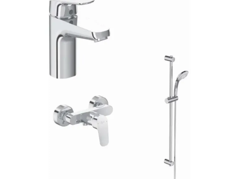 Ideal Standard Armaturenpaket Ceraflex inkl. Brausearmatur Chrom